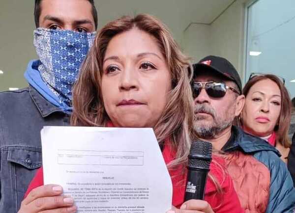 Violencia física y más irregularidades comete Karina Erazo contra sindicalizados del 7M