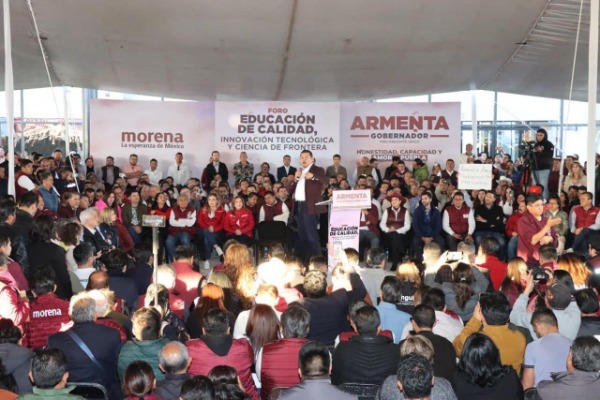 En cierre de precampaña, Alejandro Armenta llama a la unidad en Morena