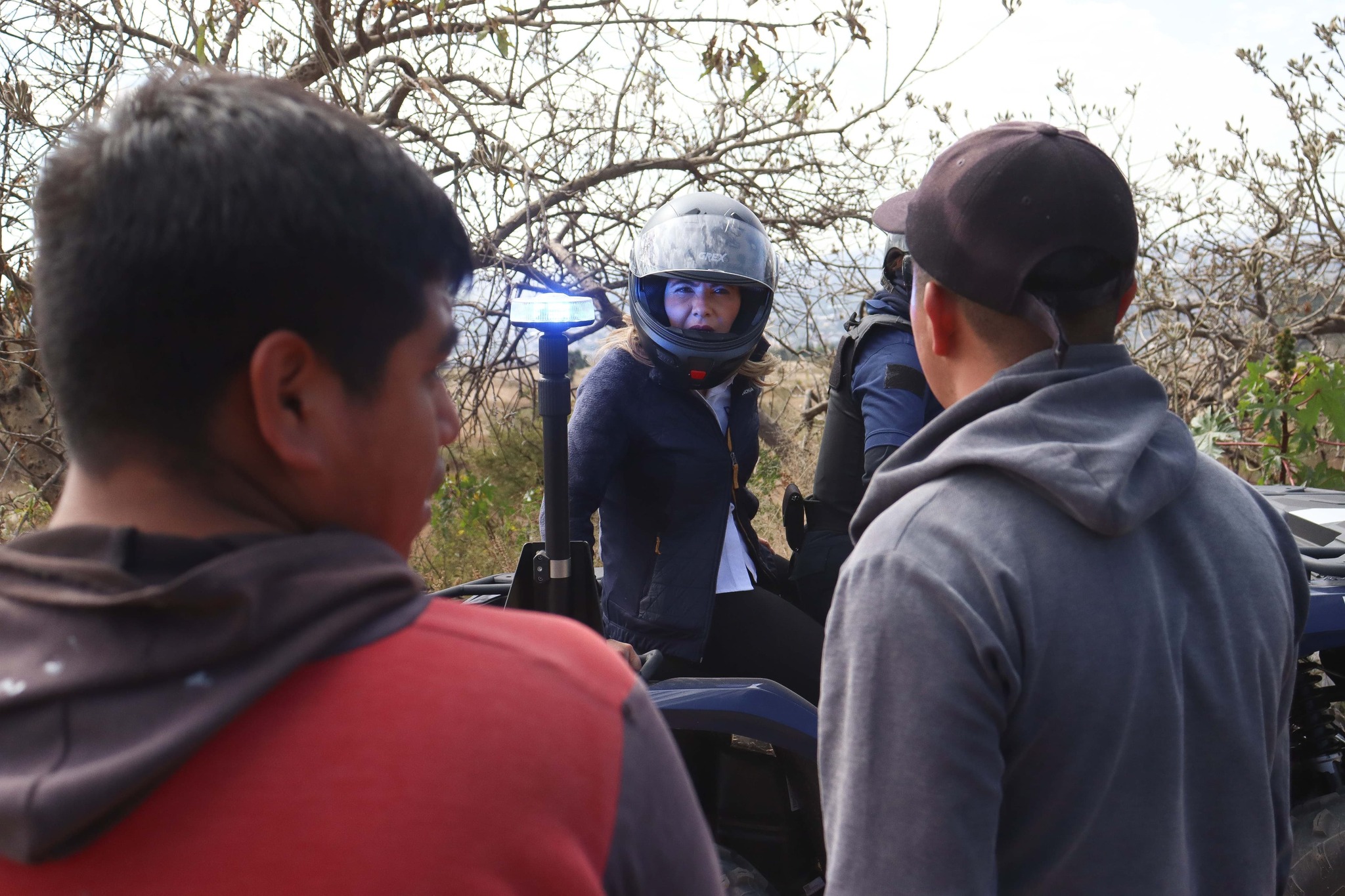 Paola Angon supervisa con éxito el trabajo de seguridad en el Cerro Zapotecas