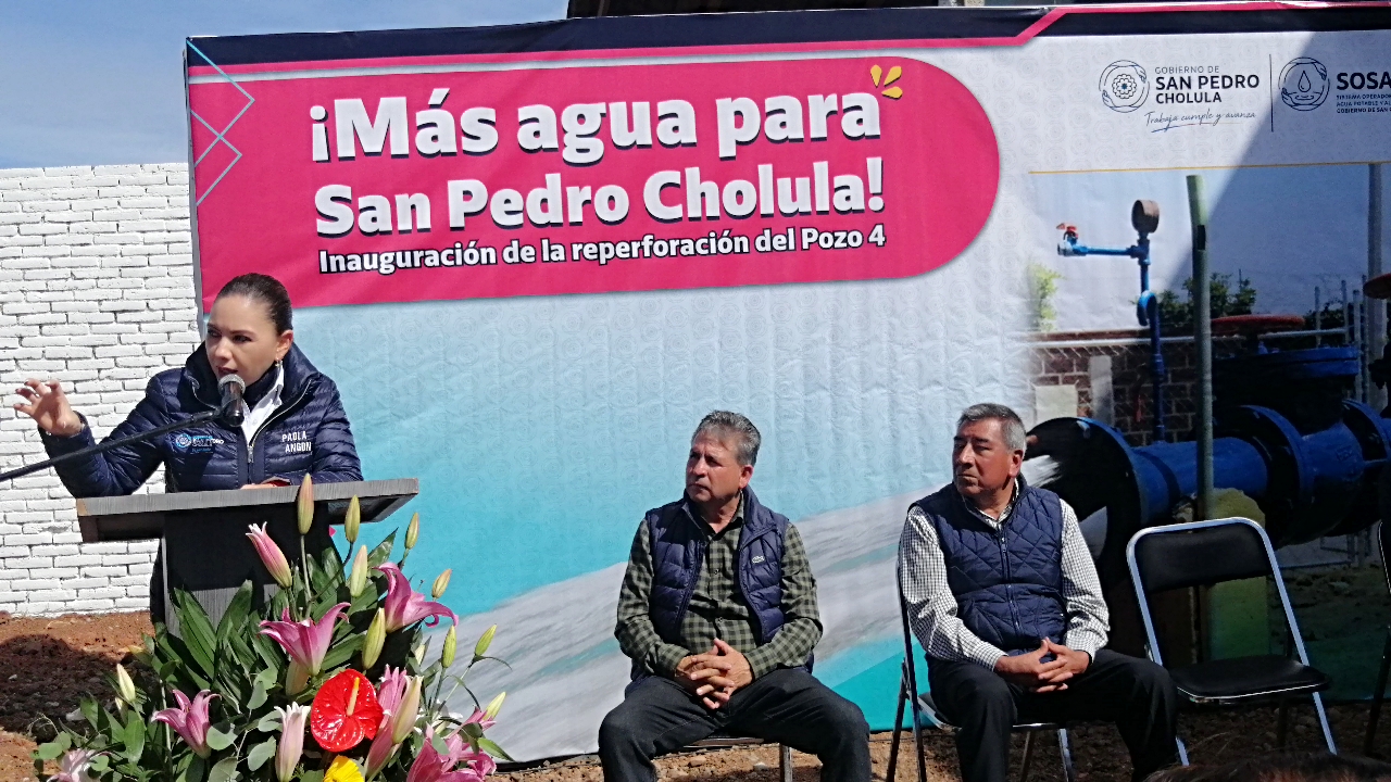 Reperforación de Pozo 4 en Cocoyotla una realidad, beneficia a más de 15 mil habitantes de SPCH: Paola Angon