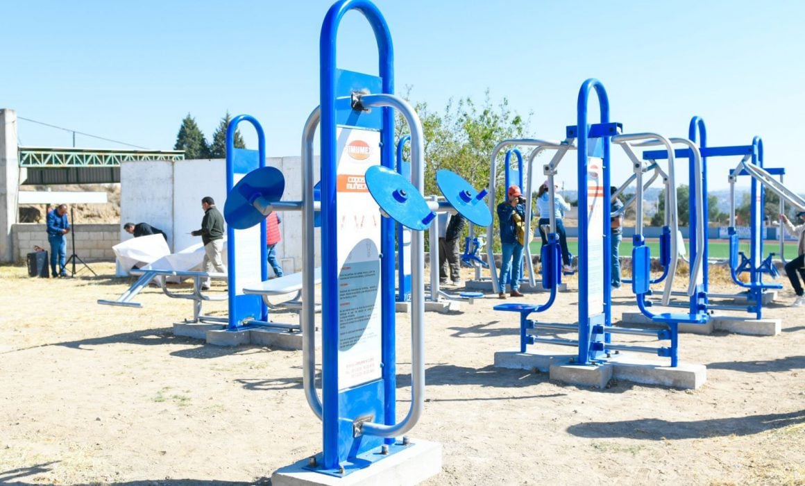 Inauguran en Apetatitlán Gimnasio al aire libre