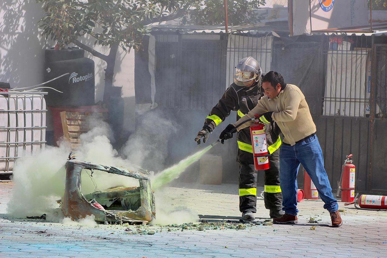 Emite Protección Civil de San Andrés Cholula recomendaciones para el uso y manejo de extintores