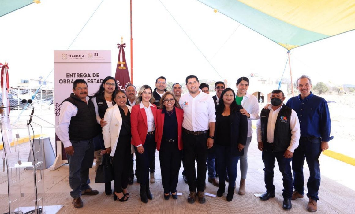 Con programa Peso a Peso, Lorena Cuéllar consolida obras en Atlangatepec