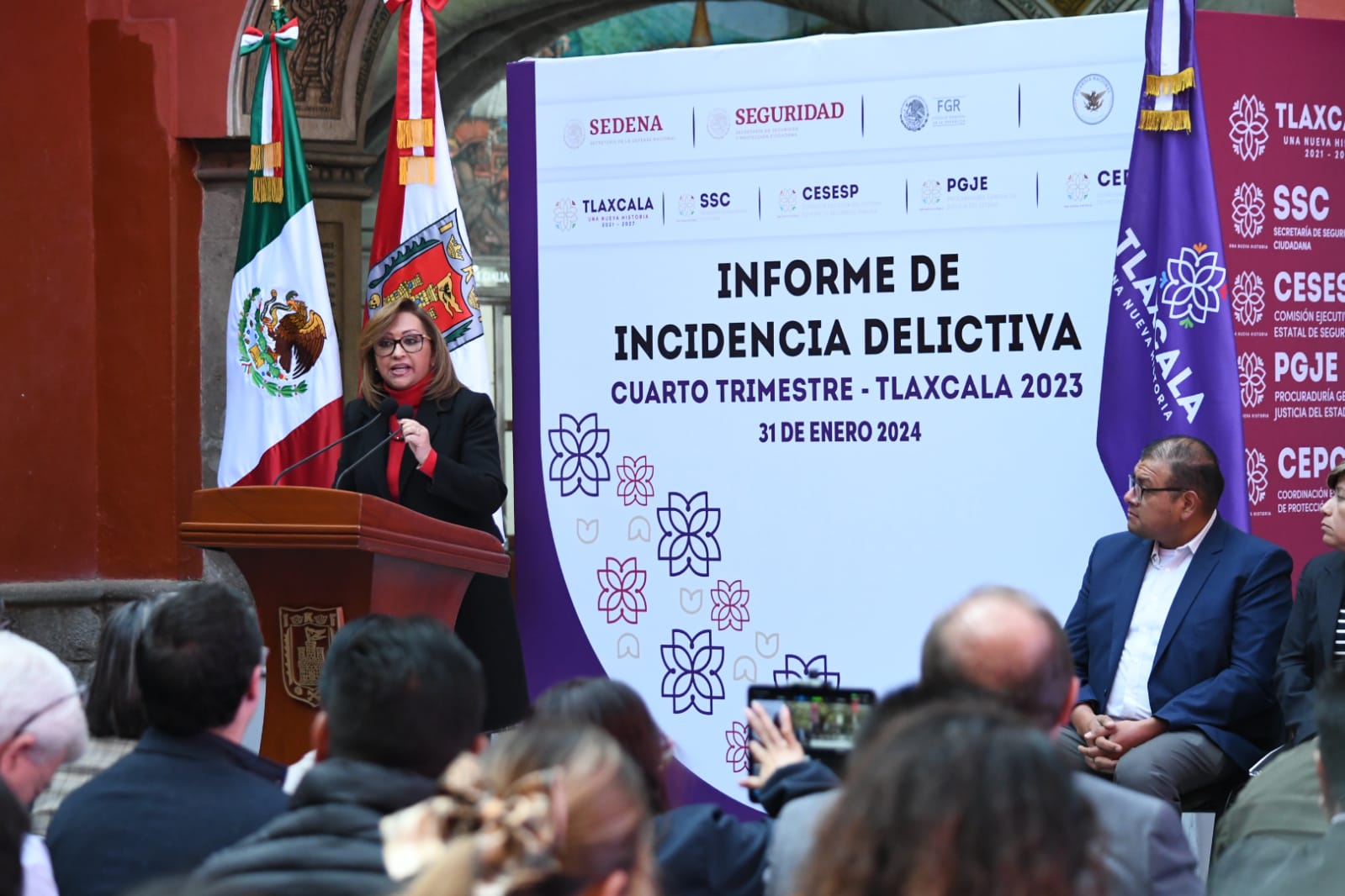 Reduce 12.7% incidencia delictiva en Tlaxcala en 2023; presentan informe