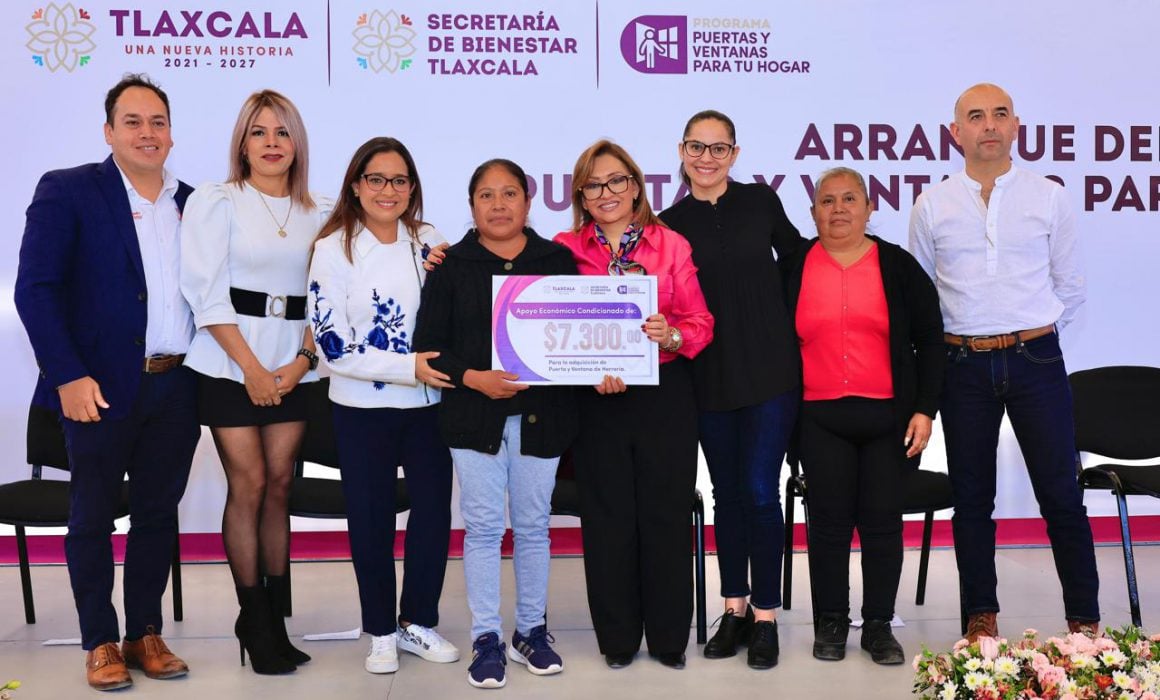 Arranca Lorena Cuéllar programa Puertas y ventanas para tu hogar 2024