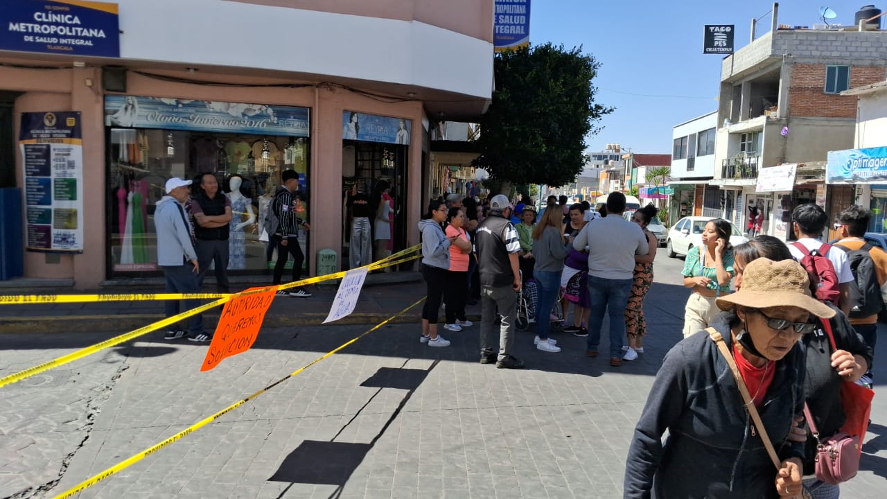 Vecinos de Chiautempan protestan por falta de agua 