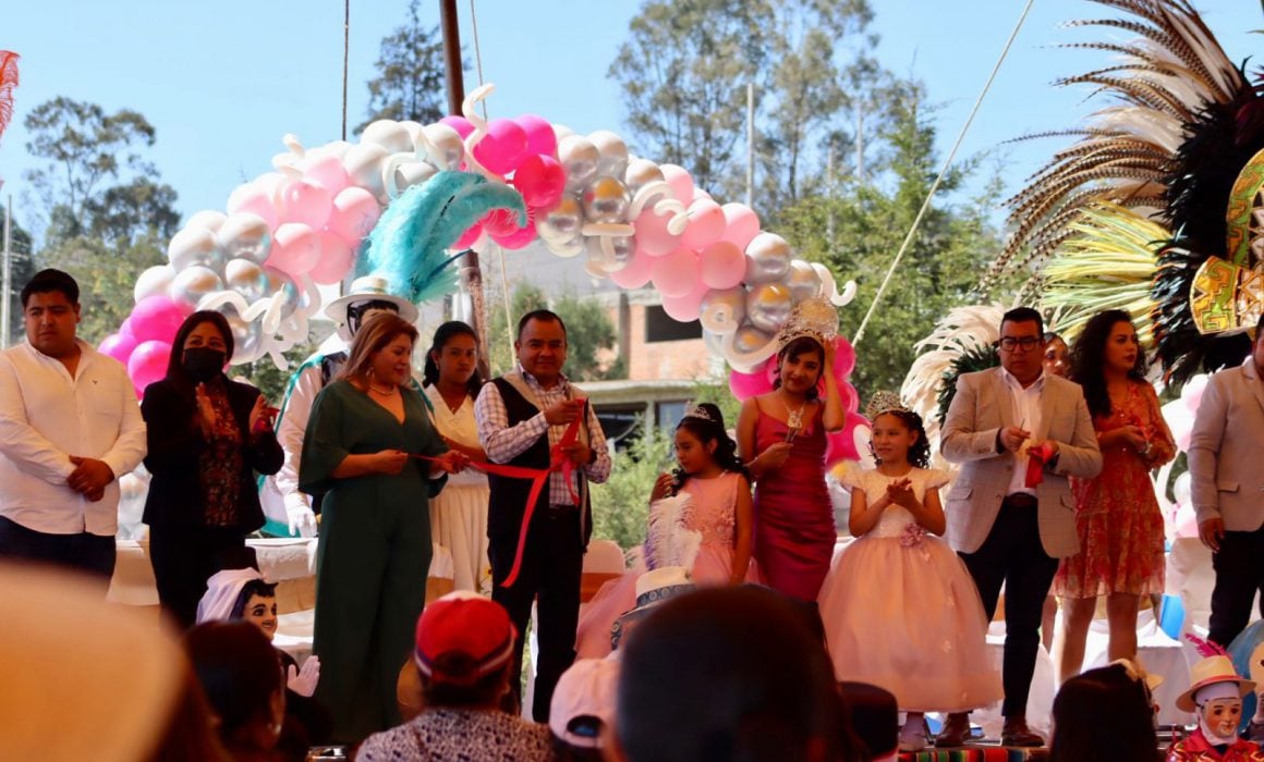Ángelo Gutiérrez inaugura feria de San Matías Tepetomatitlán
