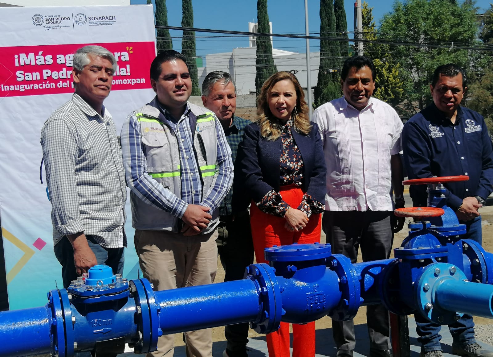 Inauguración del nuevo pozo "Santiago Momoxpan" mejora suministro de agua paotable a 20 mil habitantes 