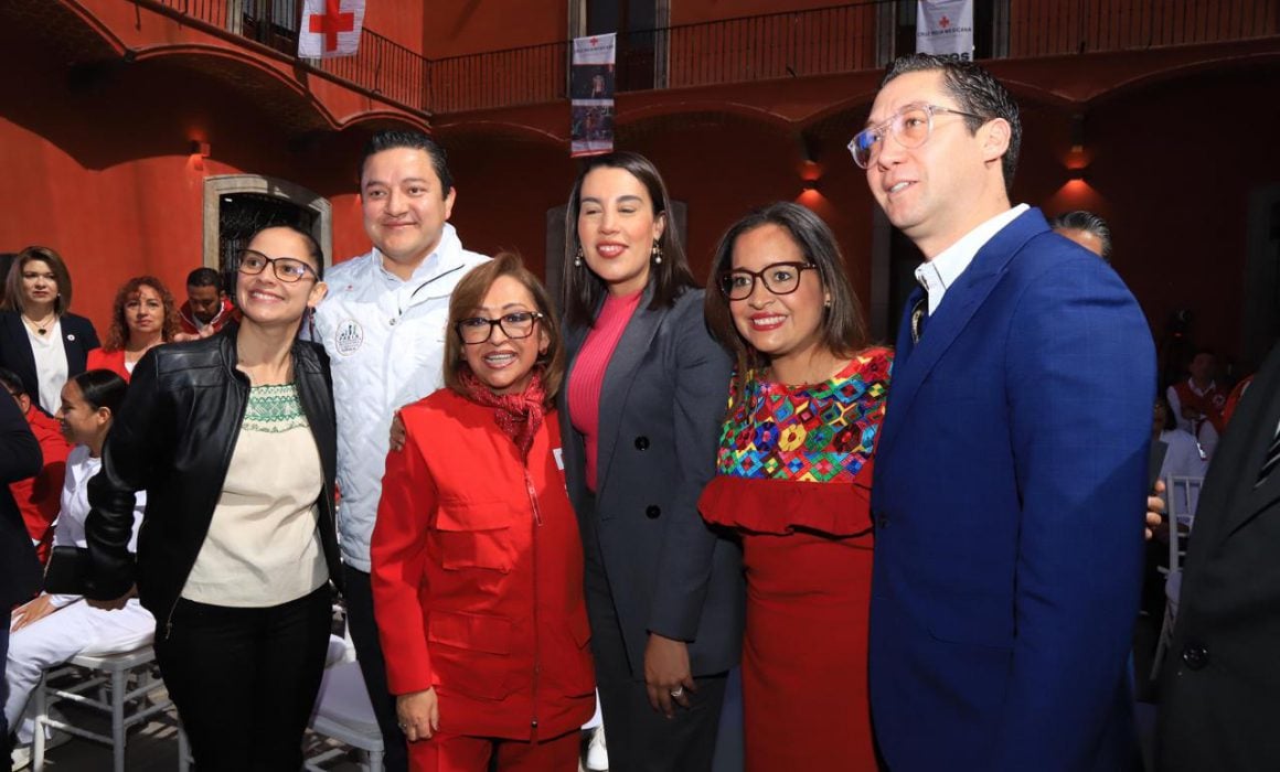 Preside Lorena Cuéllar arranque de colecta anual de Cruz Roja Tlaxcala