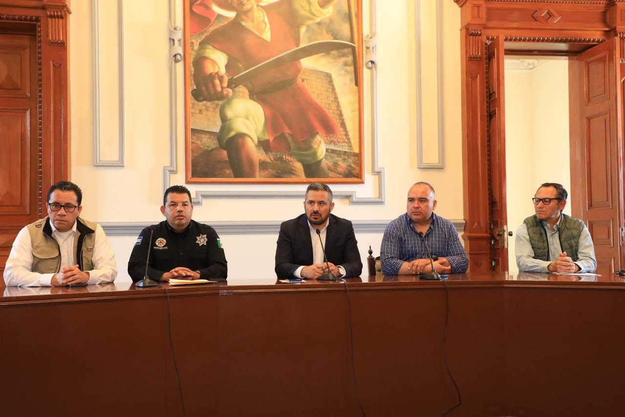  Ayuntamiento de Puebla informa acciones tras caída de ceniza