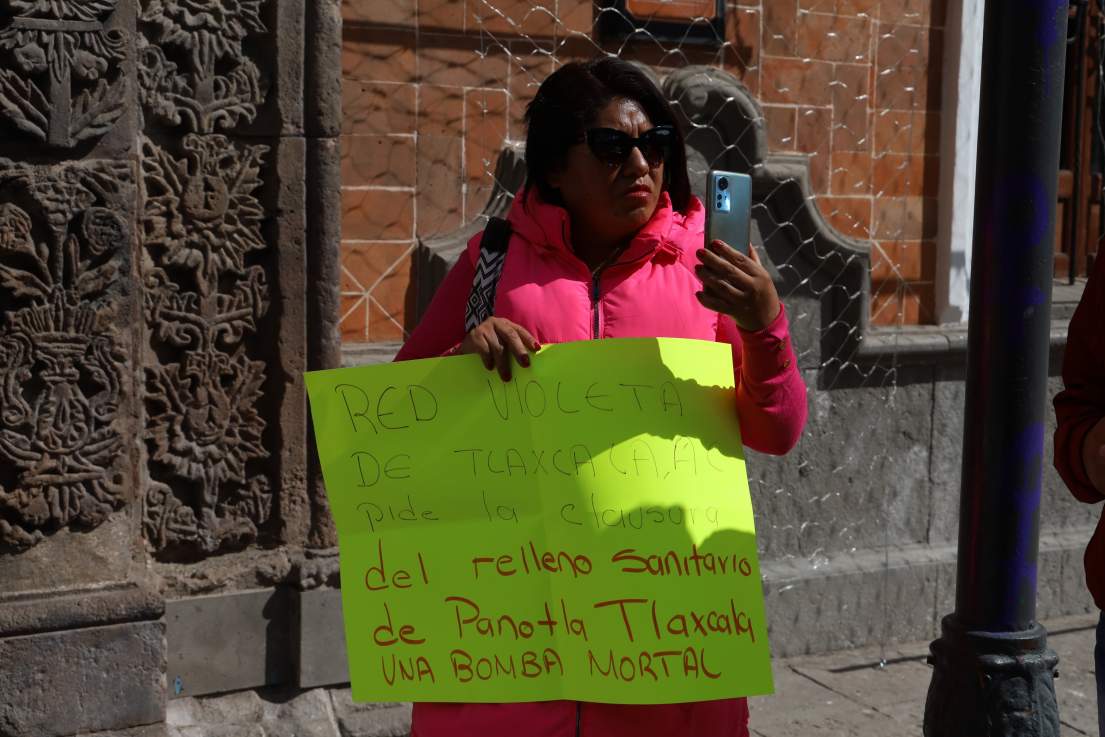 Pobladores de Panotla piden respuesta ante crisis del relleno sanitario