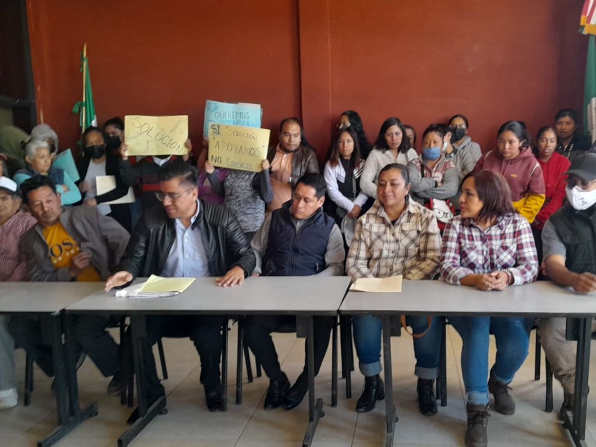 Vecinos de Chiautempan exigen intervención de autoridades para frenar el despojo de paracaidistas en Chiautempan