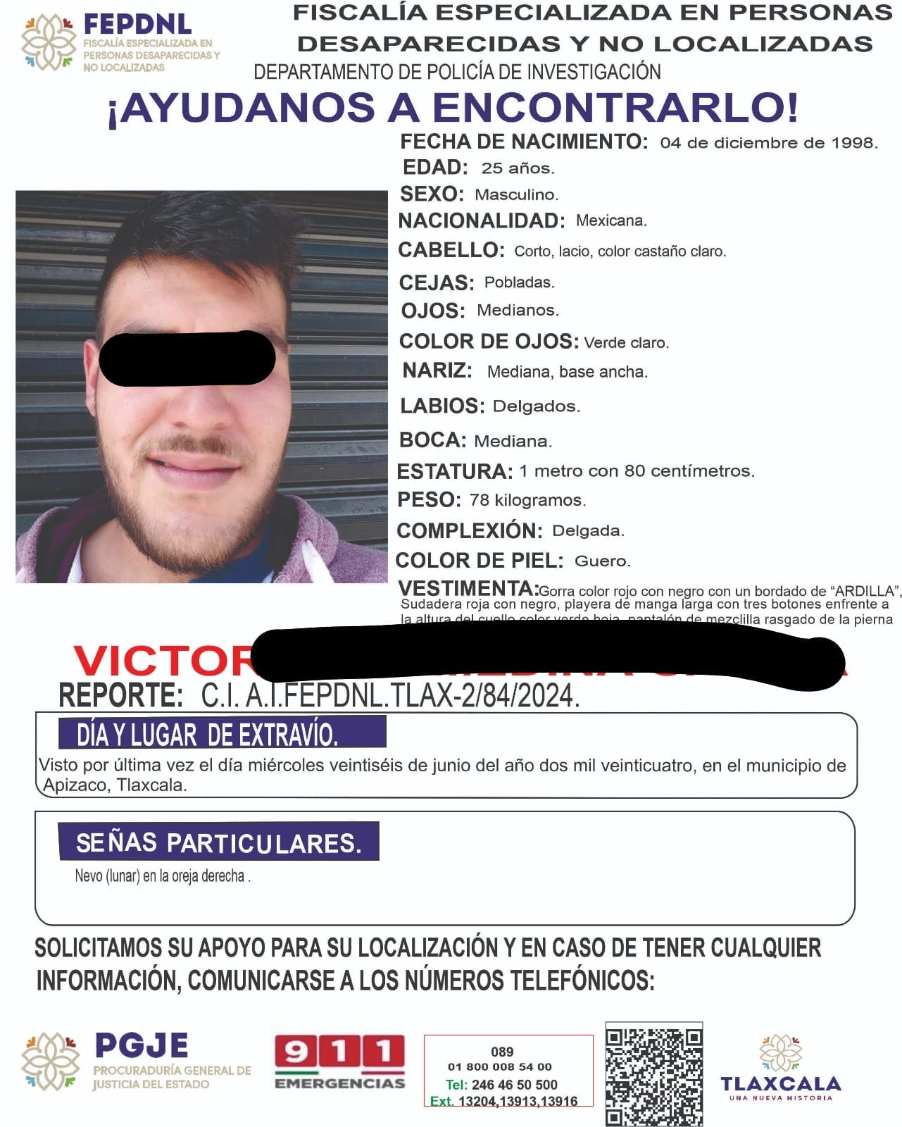 Identifican a apizaquenses Victor N., que fue localizado desmembrado en Huiloac