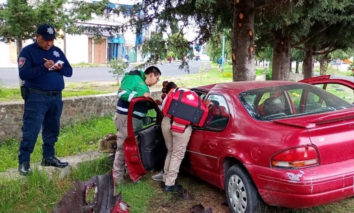 Solo daños materiales reportan 2 incidentes vehiculares: PC de Huamantla