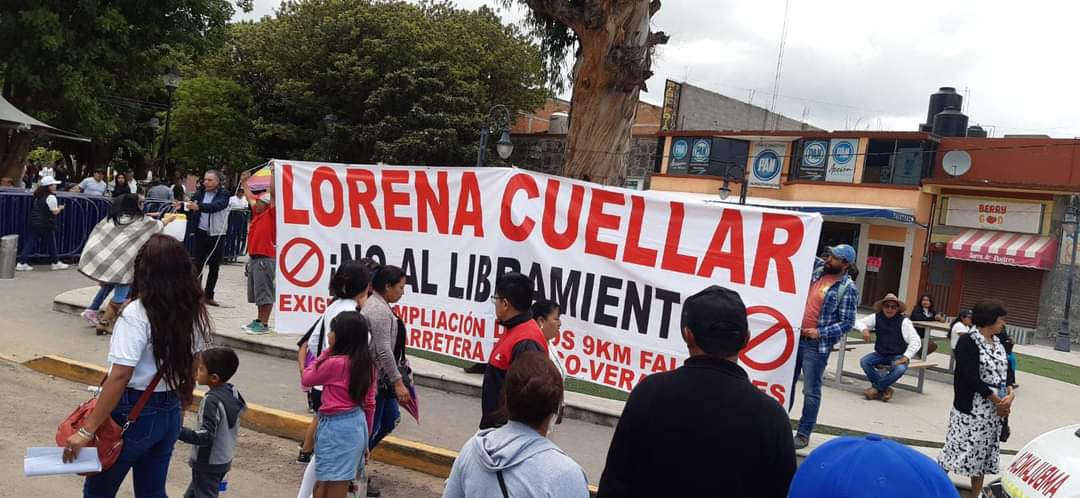 Calpulalpenses piden a presidenta electa y AMLO intervengan contra libramiento