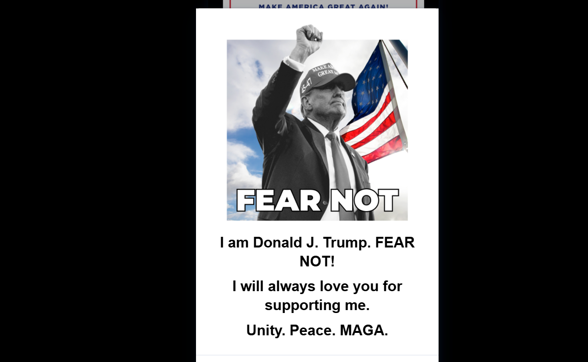 Donald Trump aprovechó atentado que sufrió en su mitin para pedir donaciones 