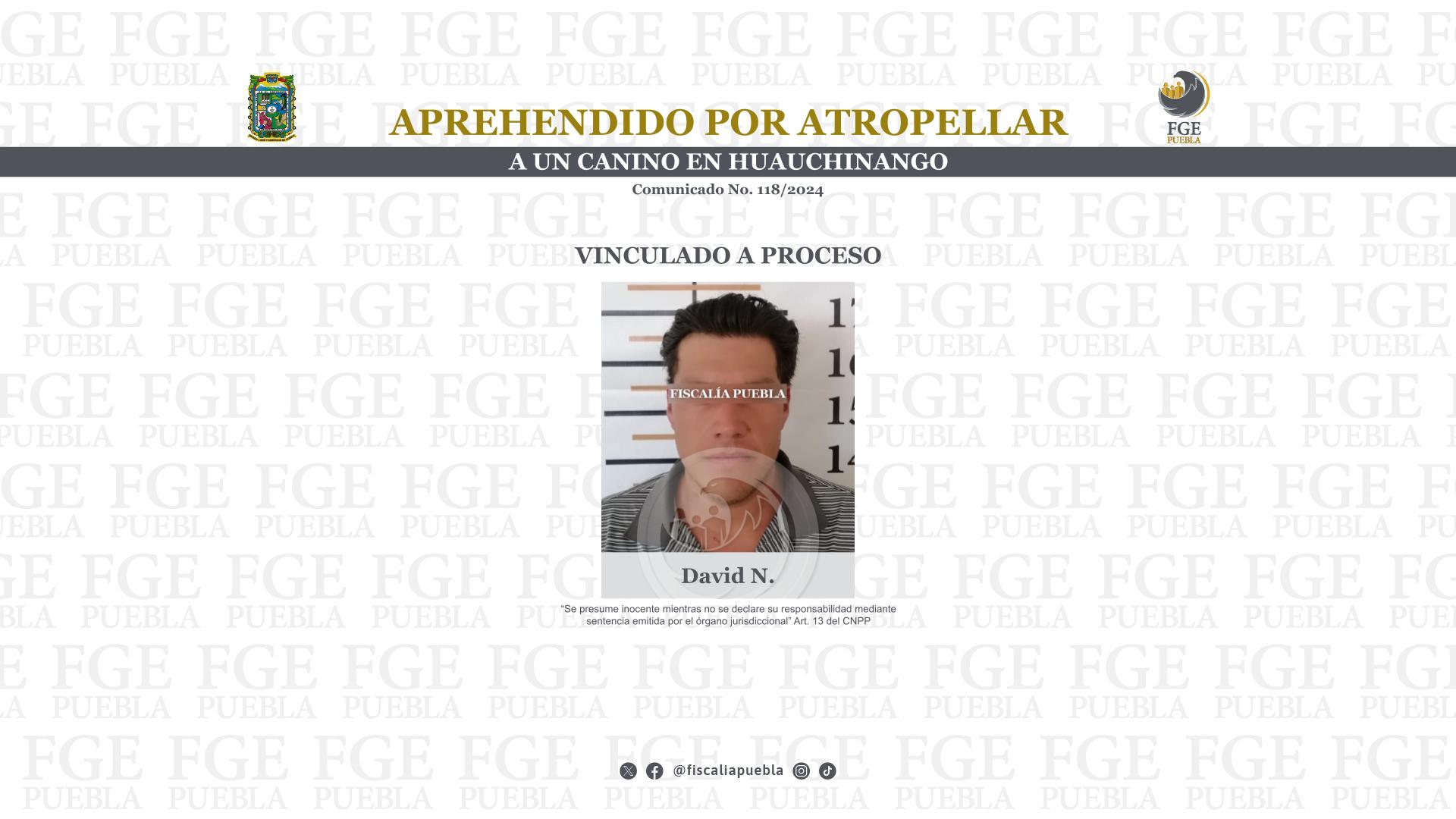 David N. detenido en Huauchinango