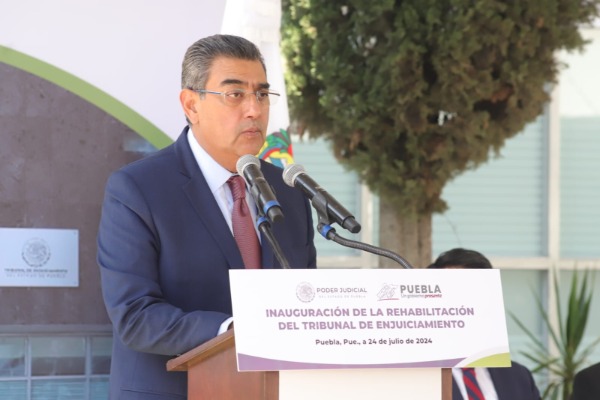Reinaugura gobernador Tribunal de Enjuiciamiento de Puebla 