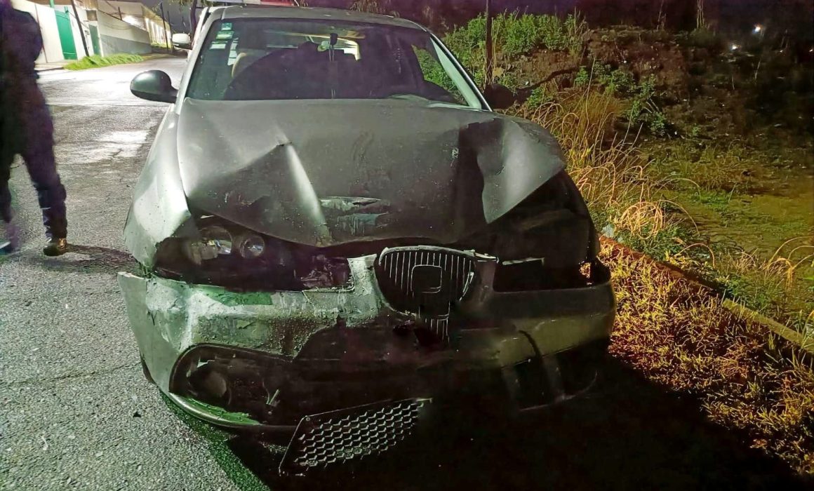 Detiene Policía de Huamantla a conductor ebrio que ocasionó accidente