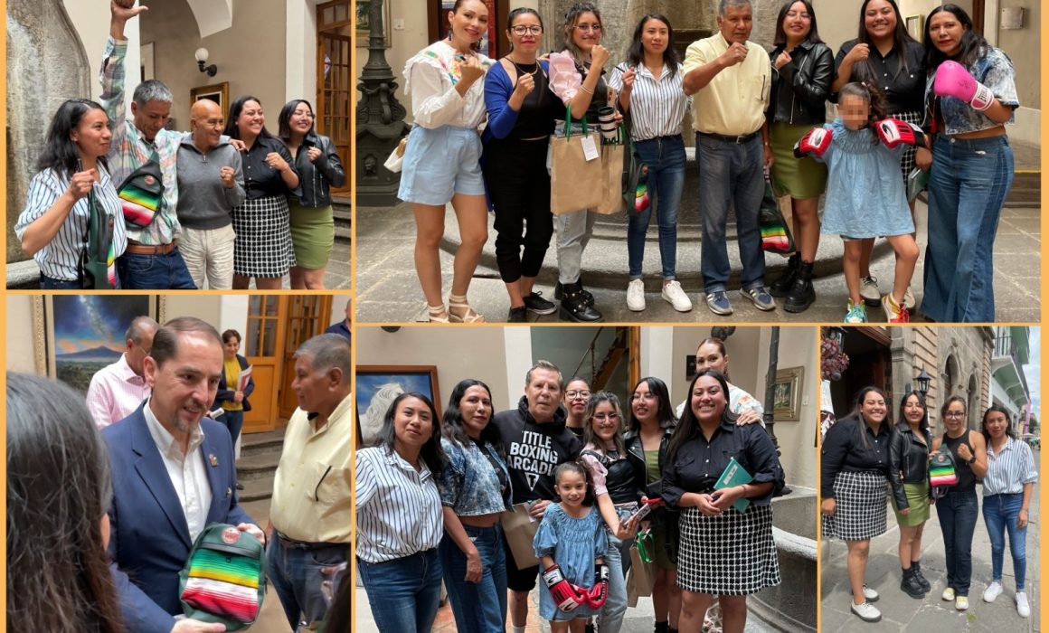 Diseñan estudiantes de la UATX bolsos para figuras del boxeo