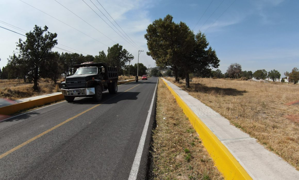 Supervisó Gobernadora de Tlaxcala obra de infraestructura vial