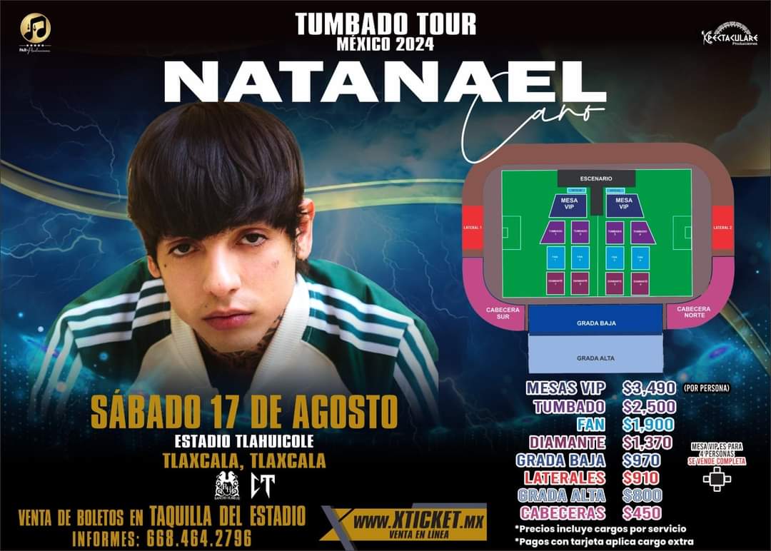 ¡Ve por tus boletos! Natanael Cano regresa a Tlaxcala