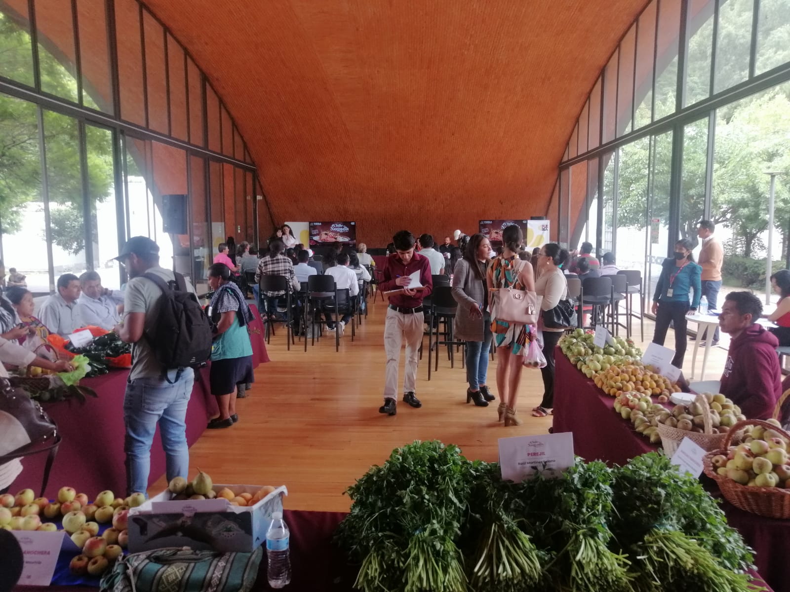 Productores regionales y Gobierno Estatal promueven Chile en Nogada