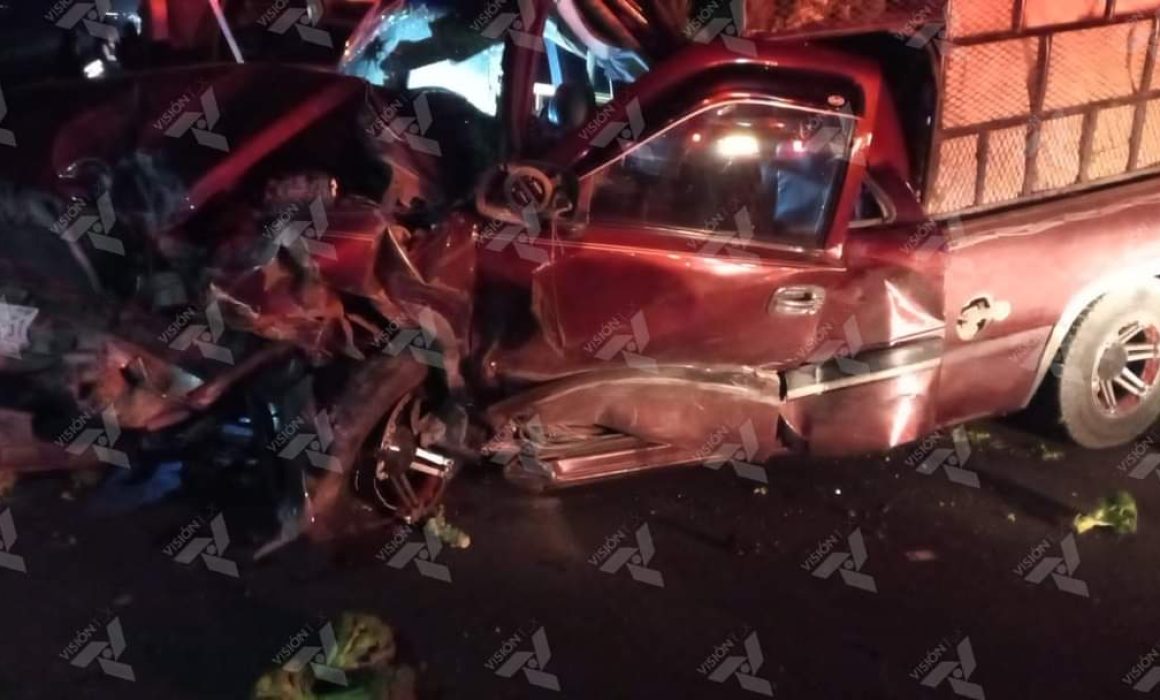 Choque frontal en Cuapiaxtla deja un muerto y 4 heridos