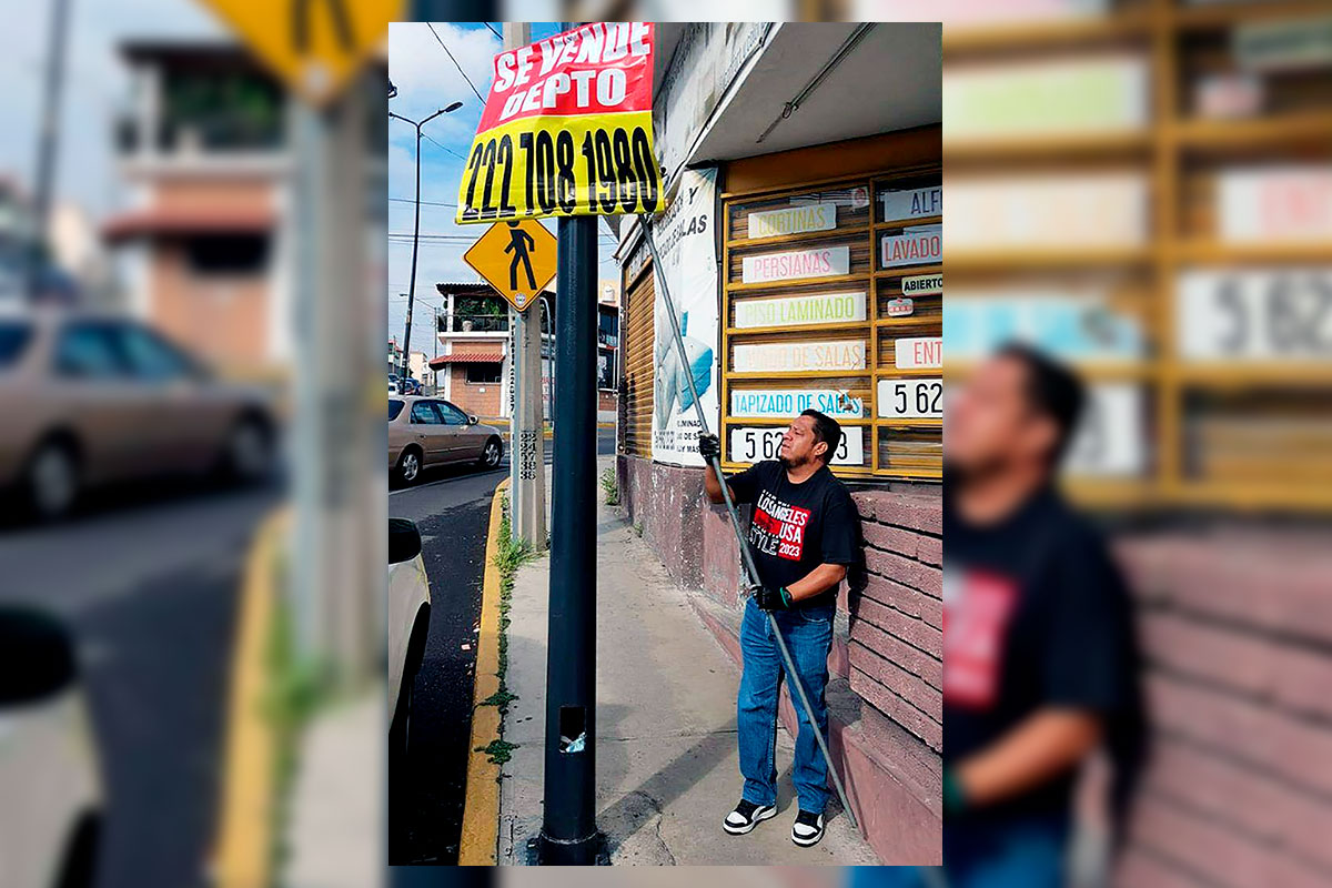 Ayuntamiento de Puebla Intensifica Retiro de Publicidad Irregular en la Ciudad