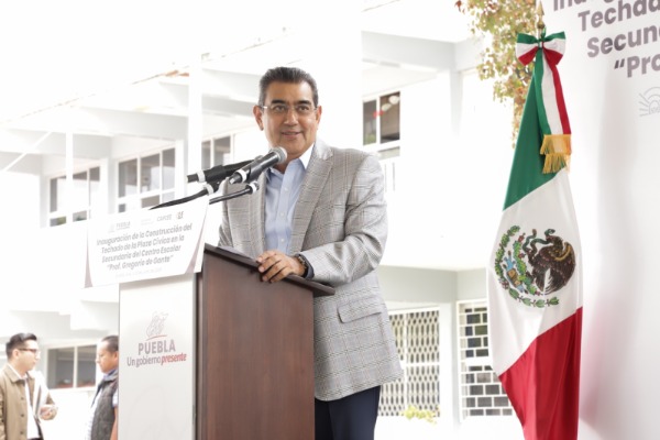Sergio Salomón habrá destinado más de mil mdp en obras educativas para el final de su administración 