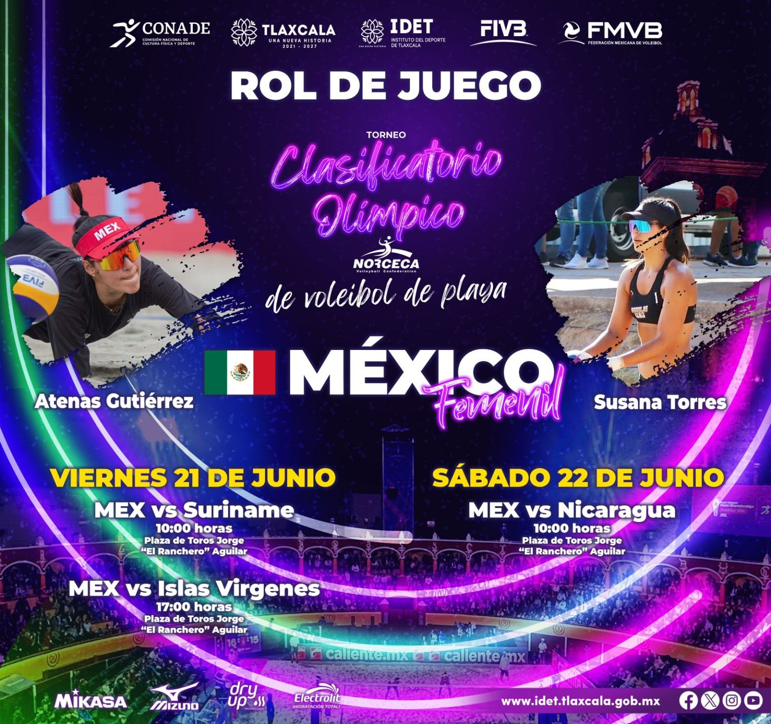 Se realiza el sorteo del torneo Olímpico Norceca de Voleibol de Playa