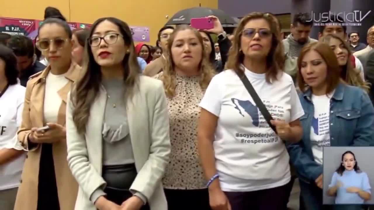 Magistrados protestan contra reforma judicial 