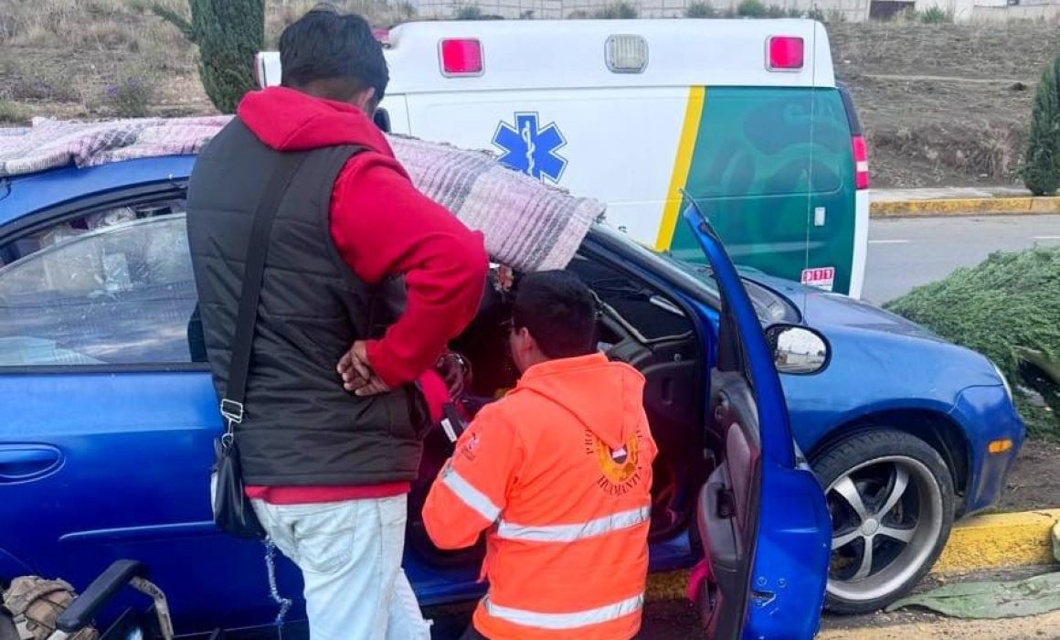 Atiende Policía de Huamantla un hecho de tránsito