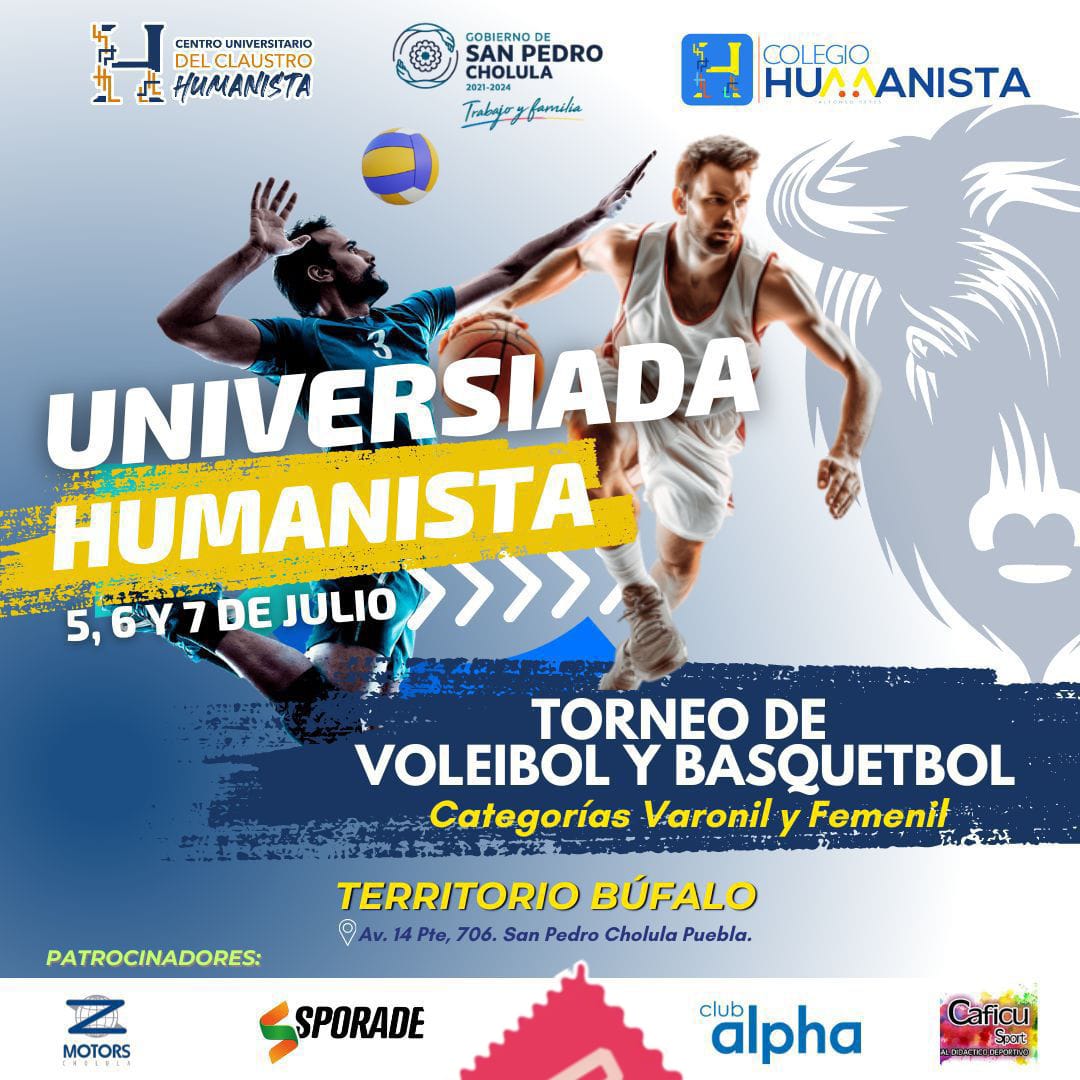 Presentan la Universiada Humanista de voleibol y básquetbol
