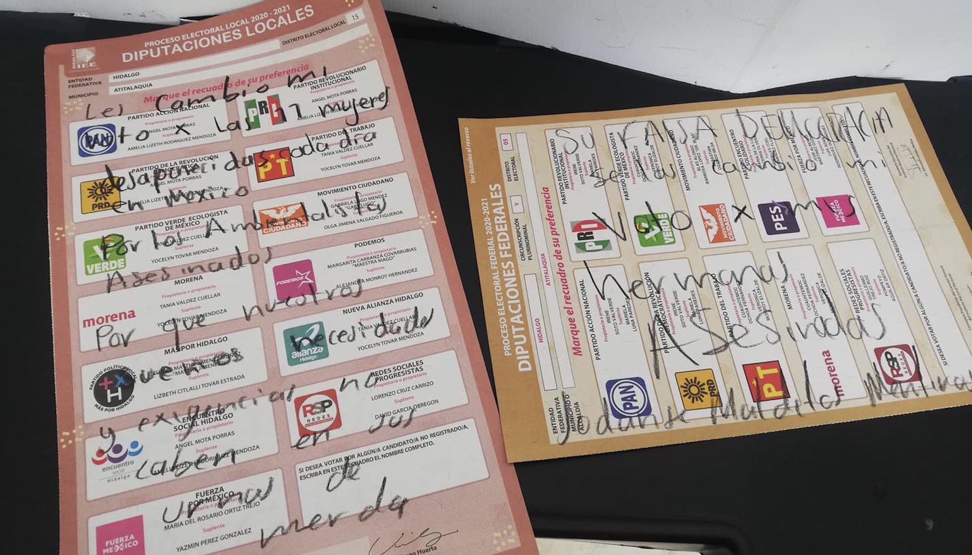 Ciudadanos anulan voto para visibilizar a desaparecidos 