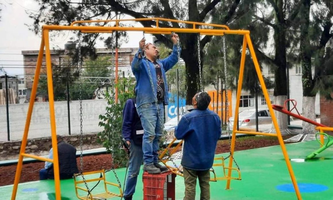 Realiza Ayuntamiento de Huamantla mantenimiento en la unidad deportiva