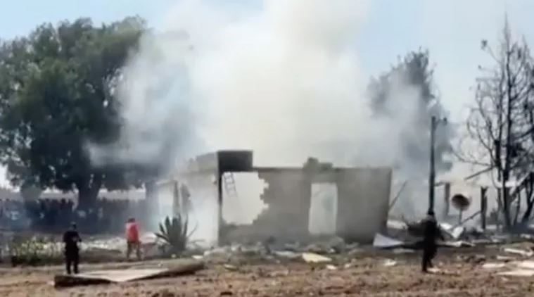 explosión de polvorín