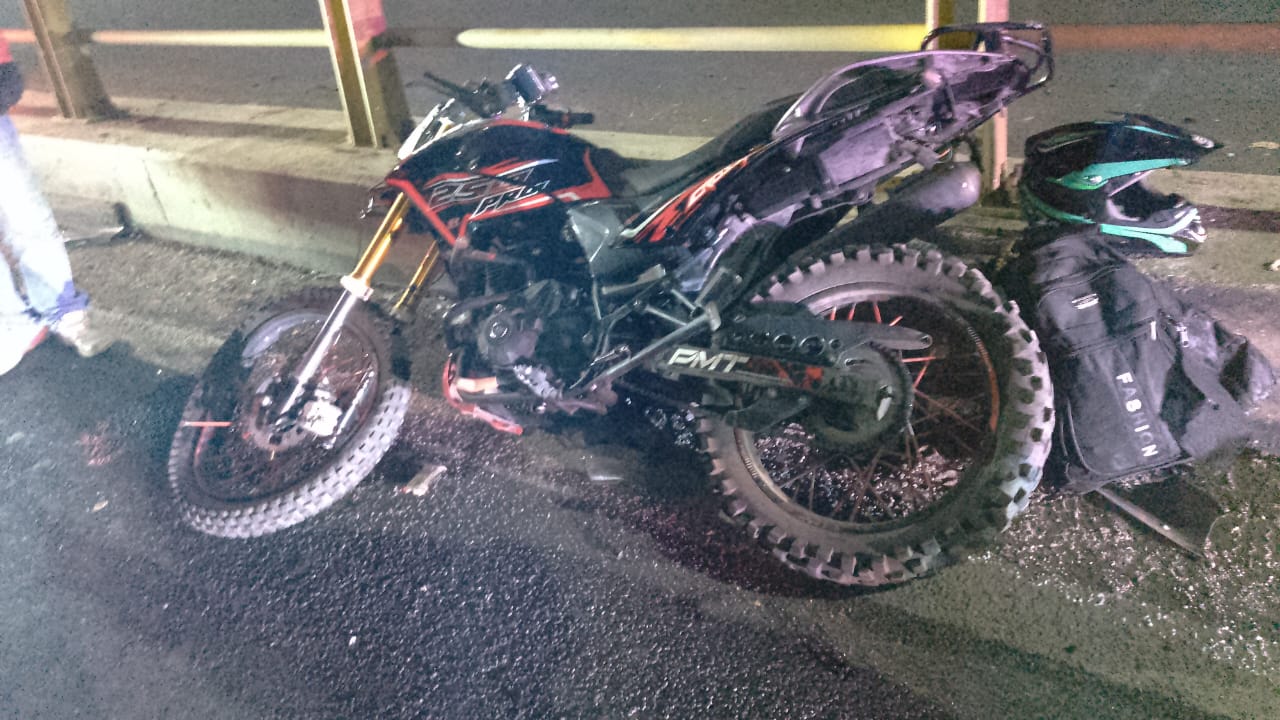 Muere en el hospital un motociclista tras accidente en la Apizaco-Chiautempan