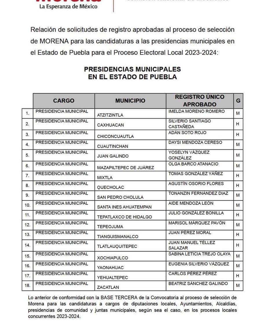007 11 de marzo Candidatos para Alcaldías de Morena 4