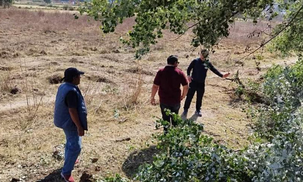 Supervisa ayuntamiento de Tlaxcala trabajos en la laguna de Acuitlapilco