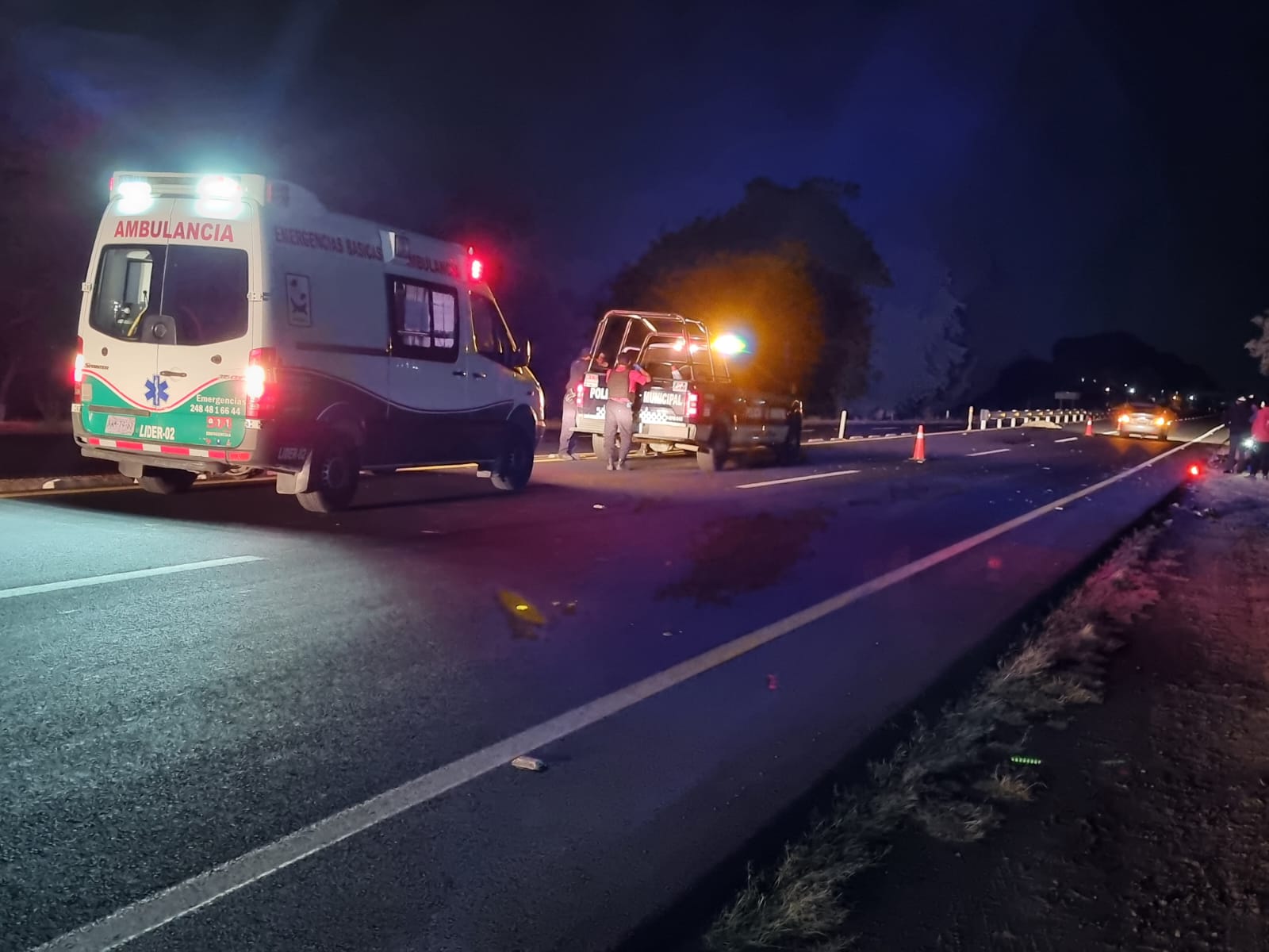 Fallece motociclista tras accidente vial en la autopista Tlaxcala-Texmelucan
