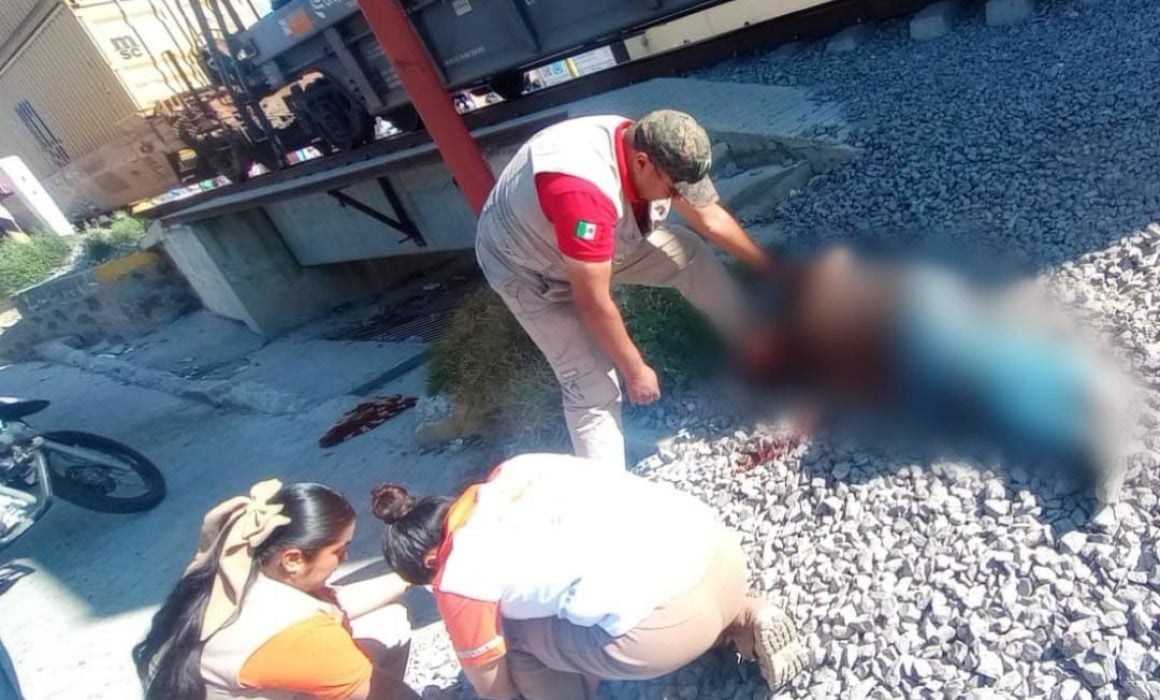 Brinda atención PC de Huamantla a persona arrollada por el tren