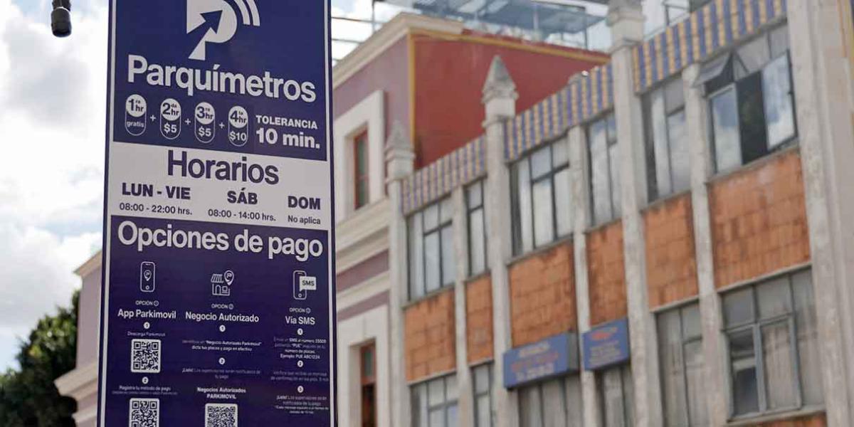 Sistema de parquímetros en Centro Histórico de Puebla operará con normalidad durante Semana Santa