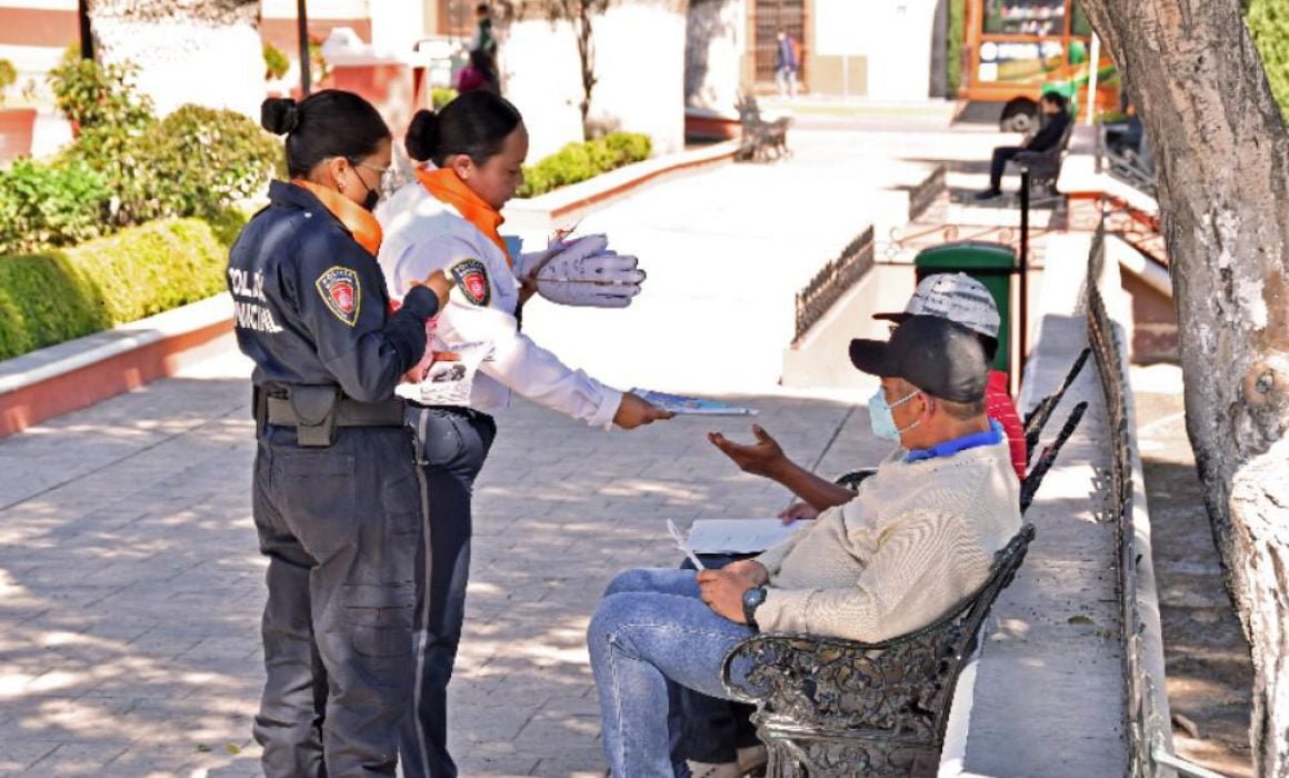 Promueve Seguridad Pública de Huamantla la no violencia contra mujeres