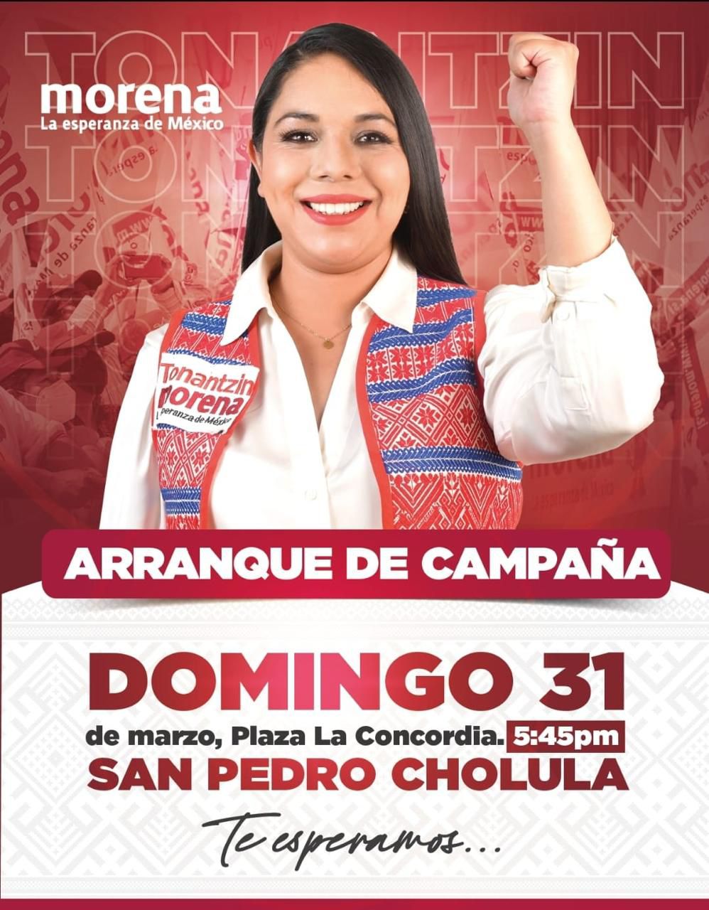 Arrancan campañas electorales en San Pedro Cholula