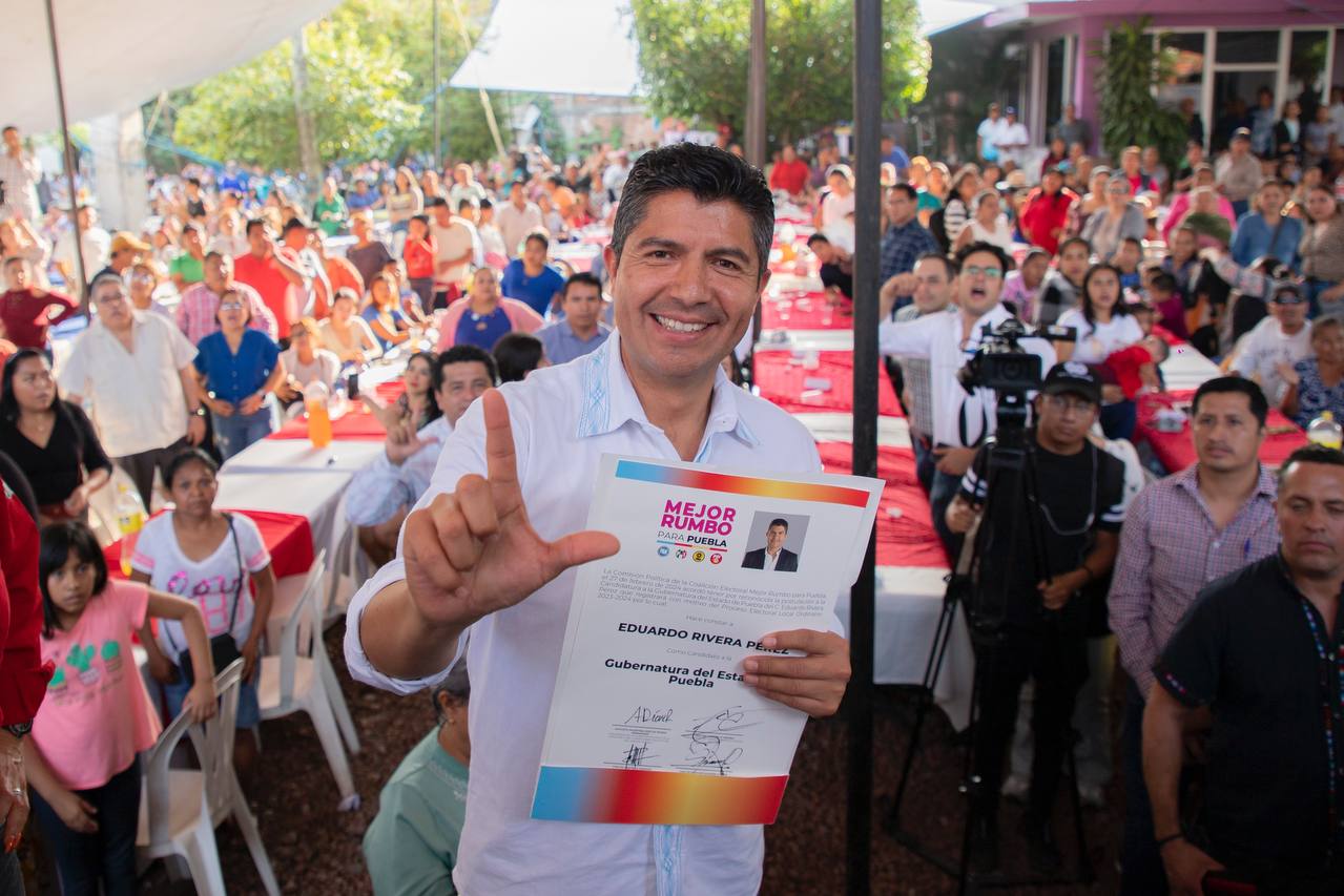 Eduardo Rivera Pérez encabeza coalición "Mejor Rumbo para Puebla