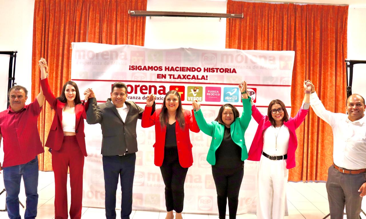 Formaliza Morena en Tlaxcala alianza por Diputaciones locales