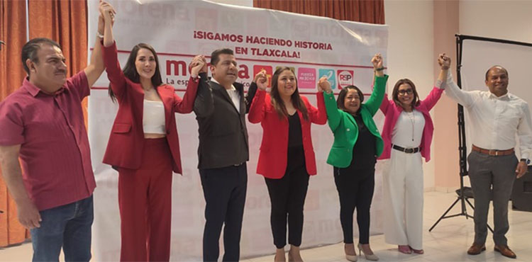 Van Morena, PT, PVEM, Panal, FXM y RSP por candidatura común en 11 distritos