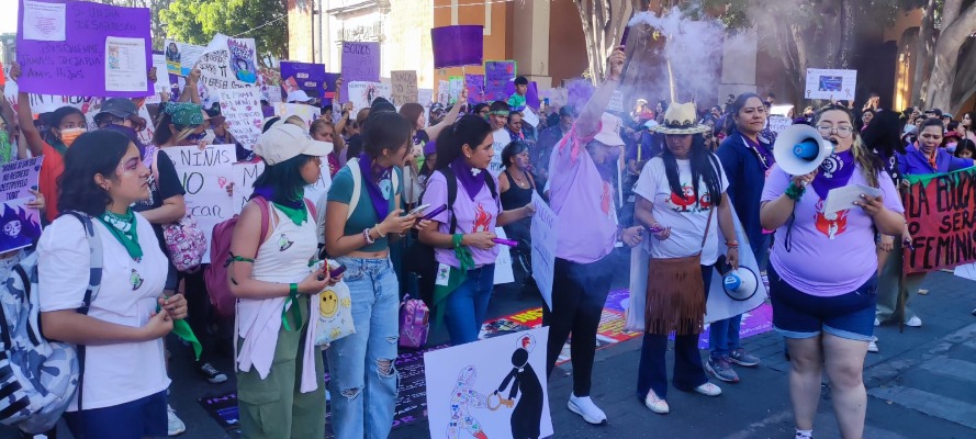Dos personas resultaron detenidas tras marchas del 8M