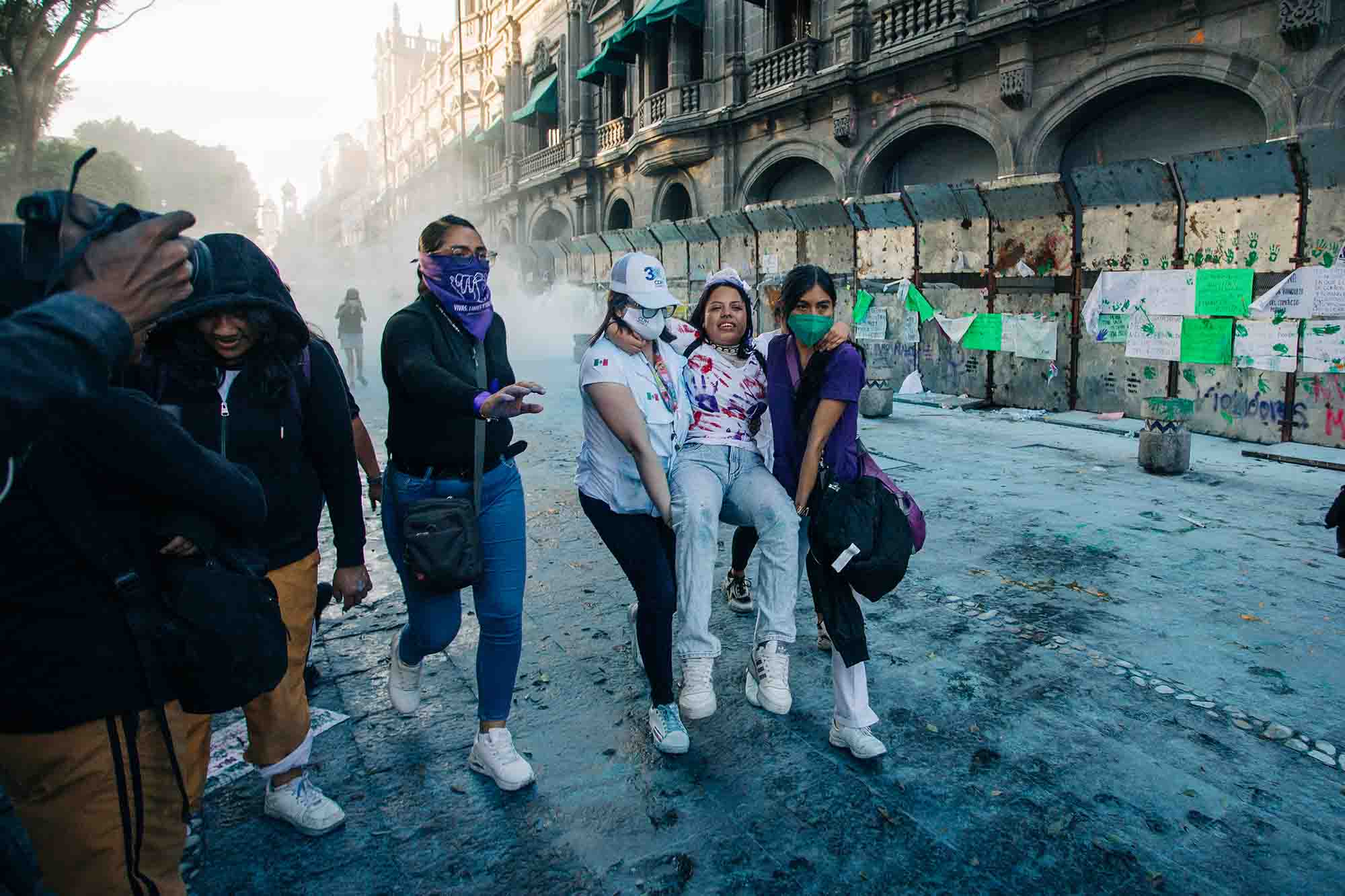 Ayuntamiento de Puebla rechaza agresiones contra mujeres durante marcha del 8M